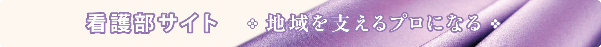 看護部サイト 地域を支えるプロになる